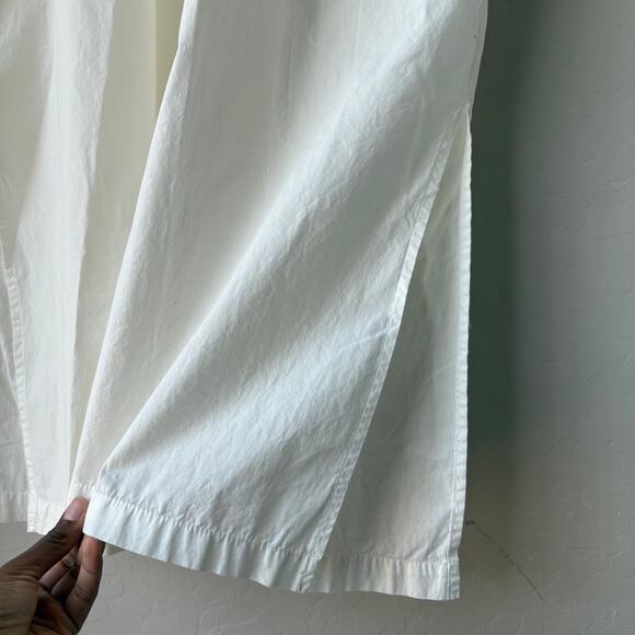 Ozma Dress White Button Down Organic Cotton Helena Long Sleeve Shirt Dress XS/S - Picture 7 of 9